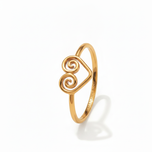 Manawa & Co Aroha Heart Ring