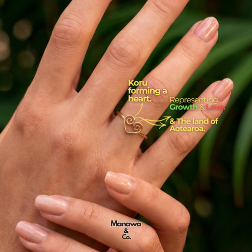 Manawa & Co Aroha Heart Ring